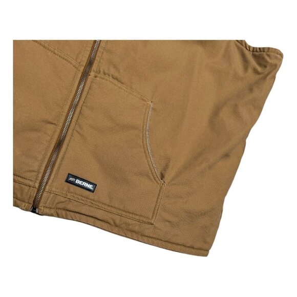 BERNE Sherpa Fleece Canvas Winter Fall Work Wear Chore Barn Vest Womens 3XL - Picture 6 of 8